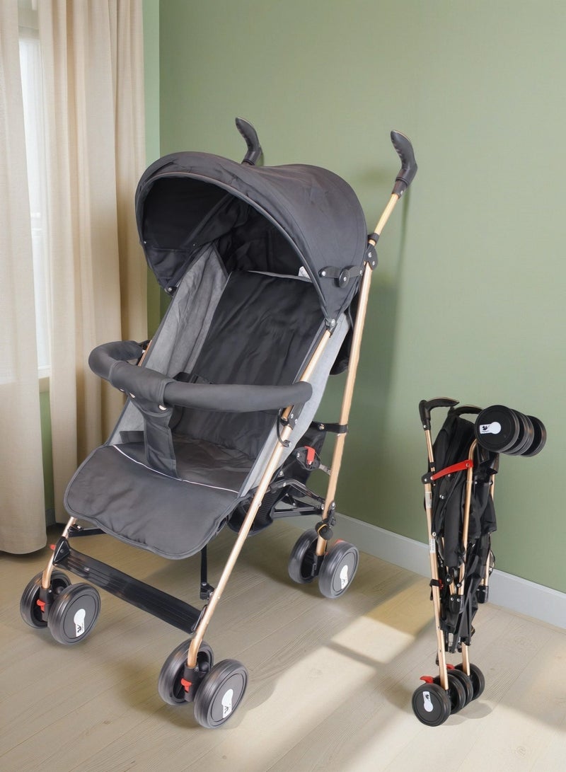 EASY FUTURE Foldable Ultra Lightweight Travel Stroller Umbrella Foldable Design Absorbent Multi Position Reclining Seat Adjustable Canopy Foldable Storage Basket NO.1103 - Image 1