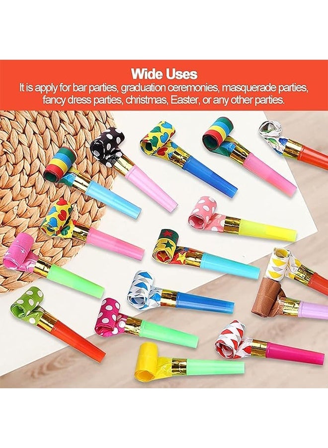 أبترين 25 جهاز كمبيوتر شخصي منفخ الحزب Blowouts ملونة Noisemakers عيد ميلاد Blowouts الصفارات لمزايا الحزب - Image 4