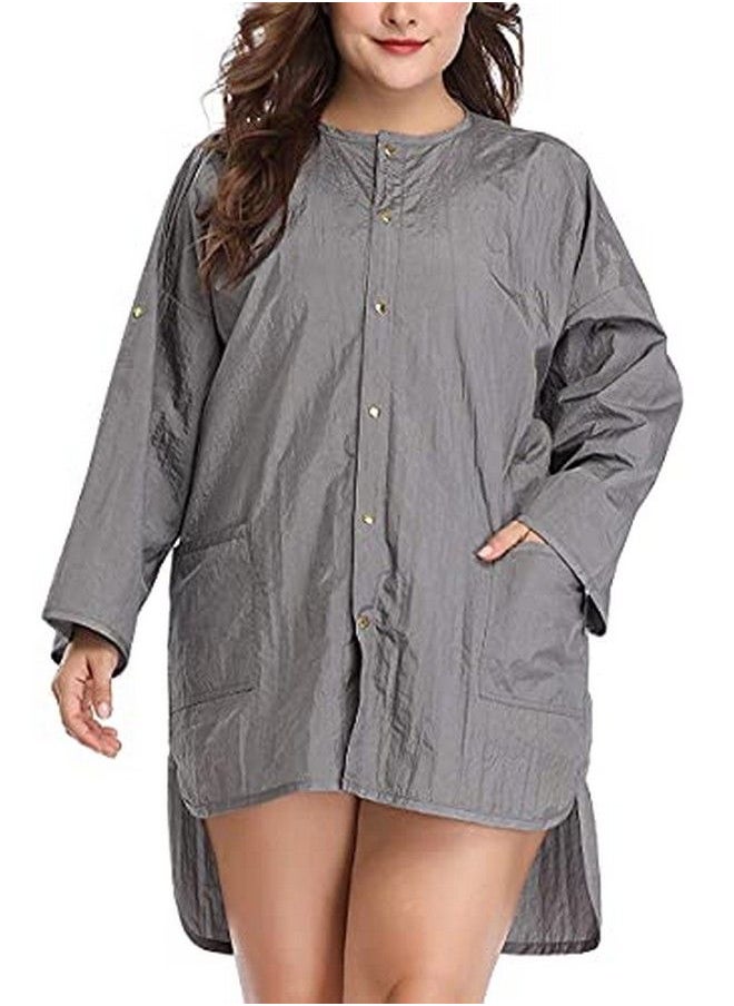 Perfehair Hairdresser Grooming Smock For Men And Women Barber Jackets Apron For Dog Groomers Salon Hair Stylist Nail Techgrey  - Image 1