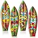JellyArch 4 Pcs 36 Inch Tiki Inflatable Surf Board Tiki Party Decorations Blow up Surfboard Bar Decorations Inflatable Pool Floats for Hawaiian Luau Tropical Beach Party Supplies Outdoor Decor - Image 3