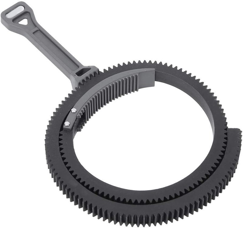 Serounder Adjustable Follow Focus Ring for 46mm-110mm Lens, Zoom Follow Focus Focusing Handle Lever with Gear Belt Ring Follow Focus (Gray) - Image 5