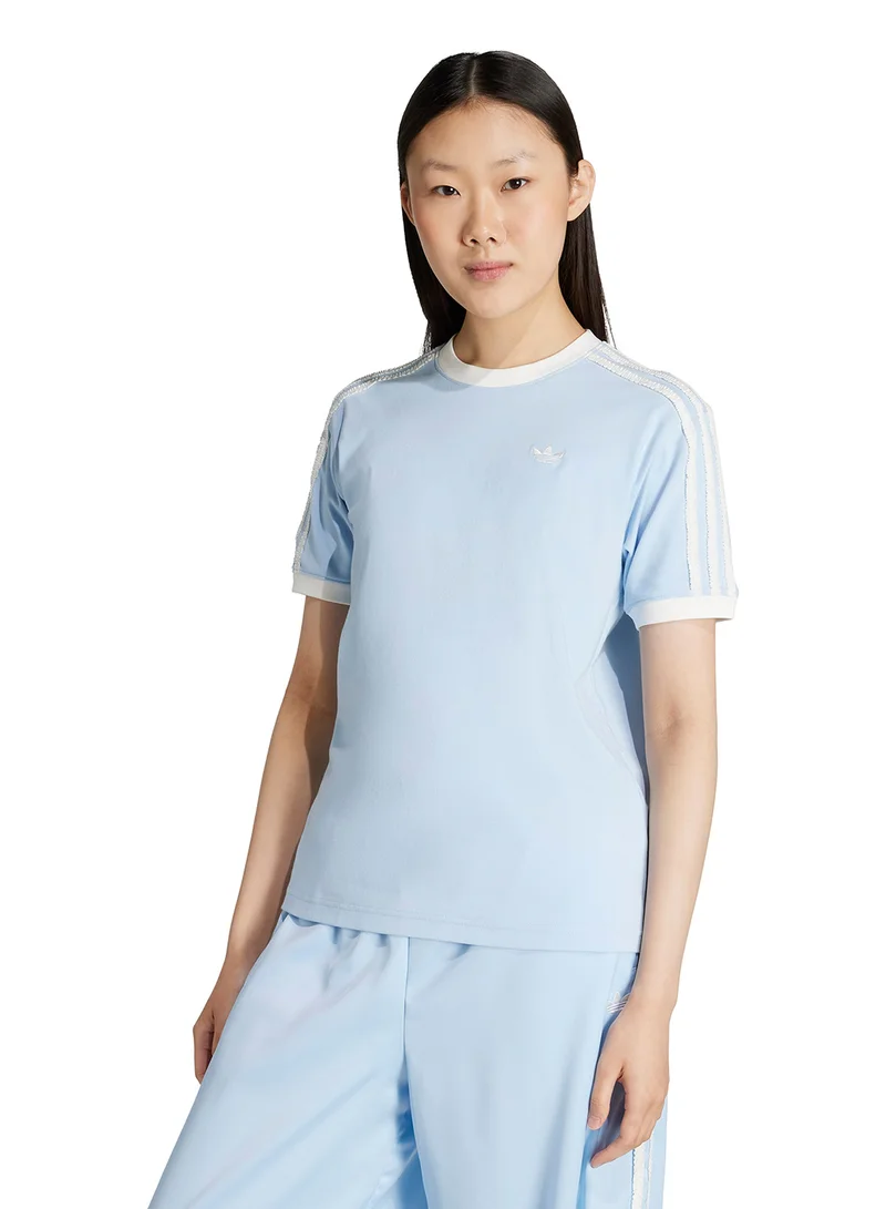 adidas Originals 3-Stripe Ruffle T-Shirt