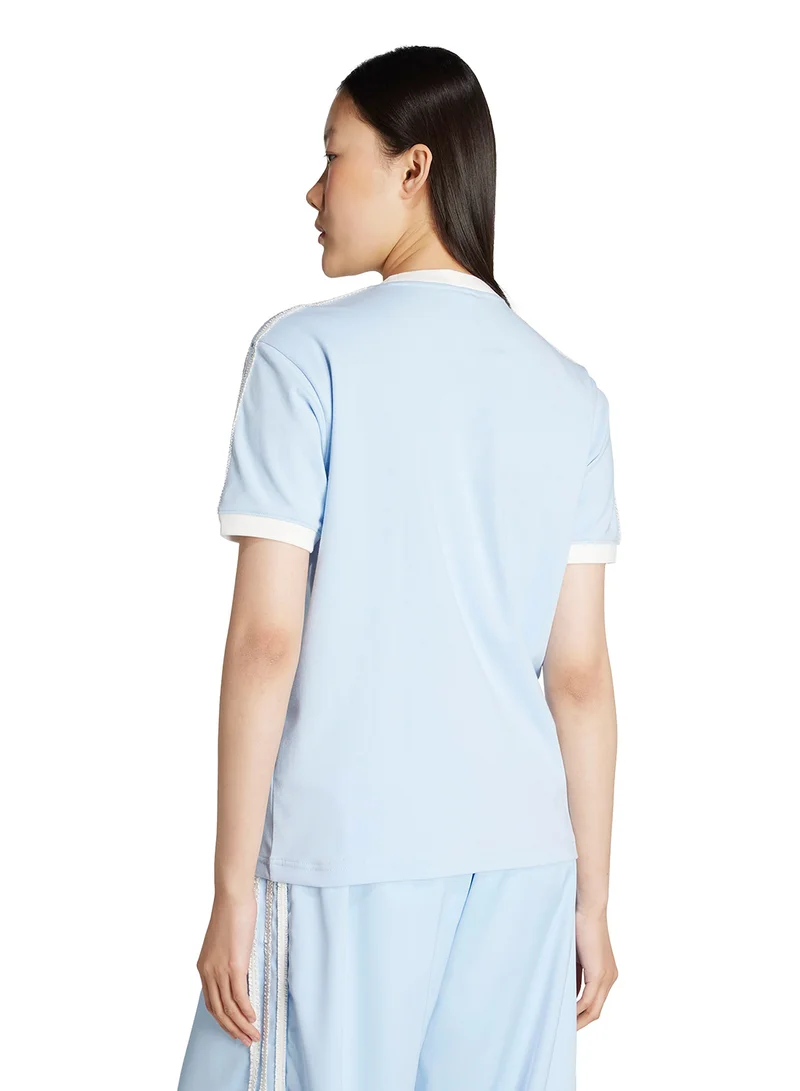 adidas Originals 3-Stripe Ruffle T-Shirt