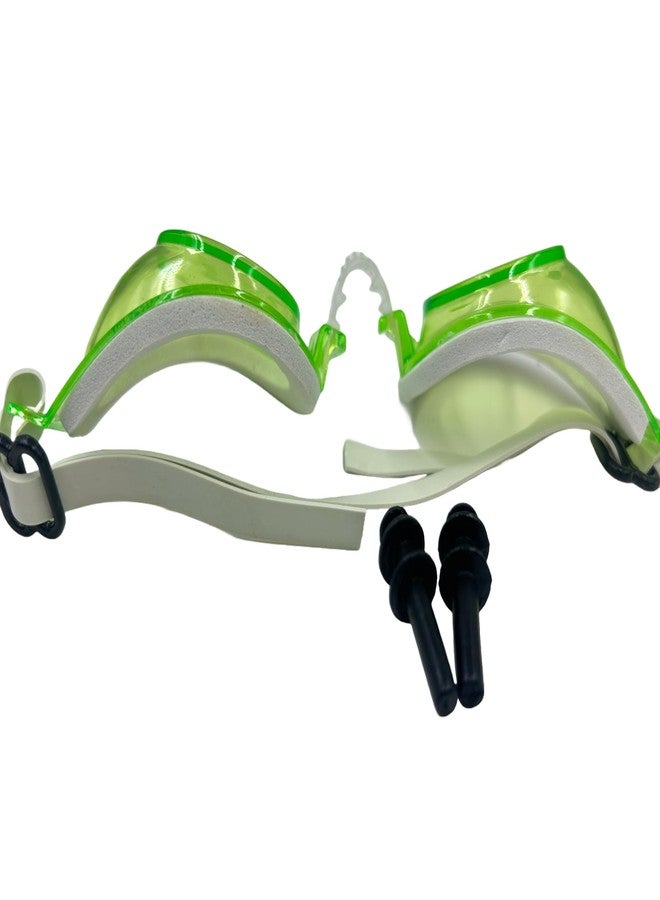 Self Lub Anti Fog and UV Protection Swimming Goggles with Ear Plugs For Adults & Kids (Green) - Image 4