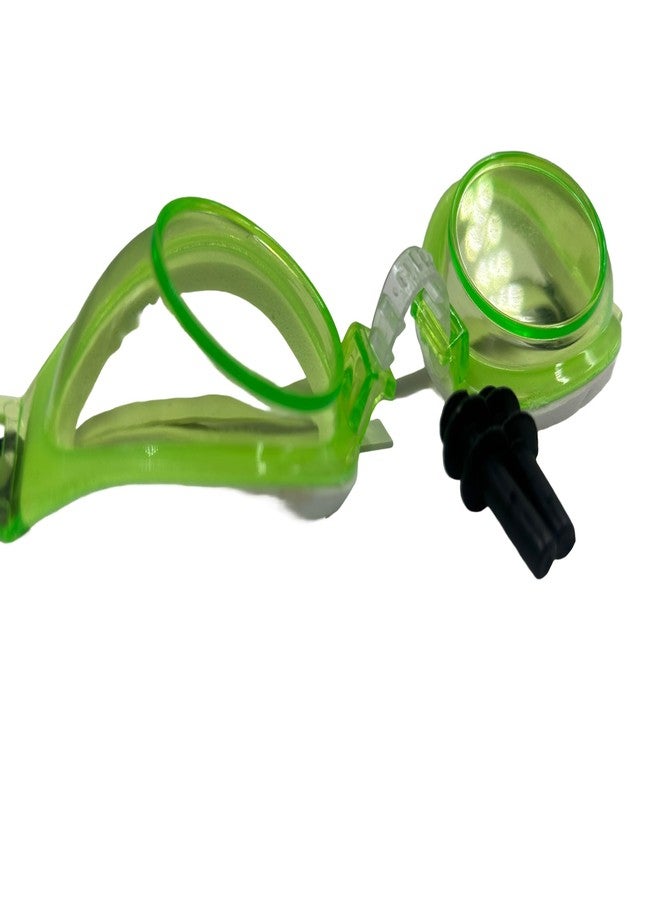Self Lub Anti Fog and UV Protection Swimming Goggles with Ear Plugs For Adults & Kids (Green) - Image 3