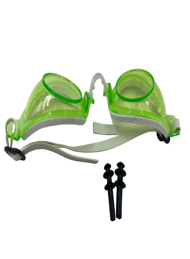 Self Lub Anti Fog and UV Protection Swimming Goggles with Ear Plugs For Adults & Kids (Green) - Image 5