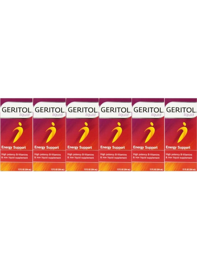 Geritol Liquid Energy Support B-Vitamins 12 oz (Pack of 6) - Image 2