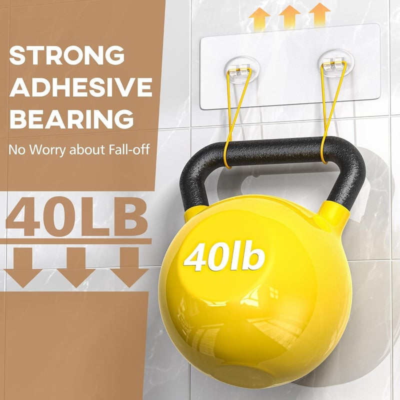 BIRDWING 2 Pic Combo Self Adhesive Corner Shelf for Bathroom/Adhesive Shelf for Kitchen with Magic Sticker/Bathroom Organizer Without Drill (GI Metal, Black) - Pack of 2 - Image 2