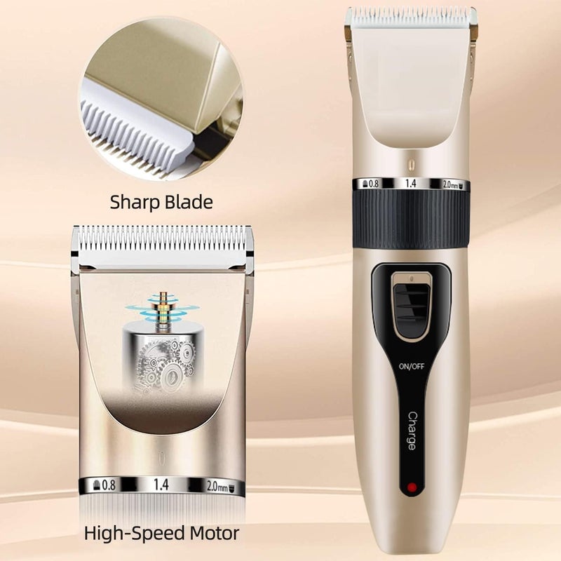 Deoxys Electric Pet Hair Clippers Rechargeable, Home Dog Grooming Clippers, Grooming Kit Clippers for for Dogs & Cats, Low Noise, Waterproof, Cordless - Image 4