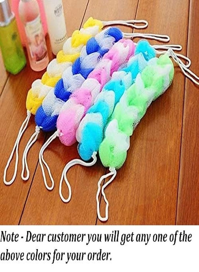 SUNBIRD Body Back Scrubber for Bathing for Men & Women | Long Stretch Loofah Back Scrubbing Body Scrubber for Bathing | Soft Exfoliating Sponge Body Wash Scrubber | Shower Scrub Bath Accessories (Pack of 1) - Image 1