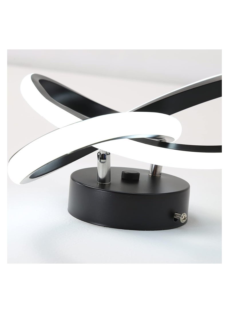 RATSAW Modern LED Ceiling Lights Ceiling Lamp 22W Spiral Design LED Ceiling Lamp for Aisle Bedroom Hotel Kitchen Stair Hallway Lights Ceiling Cold White 6500K Black White Light  - Image 5