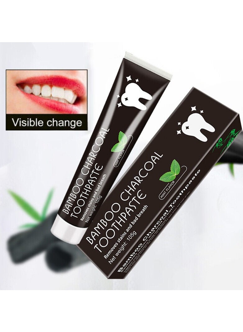 Bamboo charcoal - Charcoal Toothpaste Private Label Mint Toothpaste Black Charcoal Toothpaste - Image 1