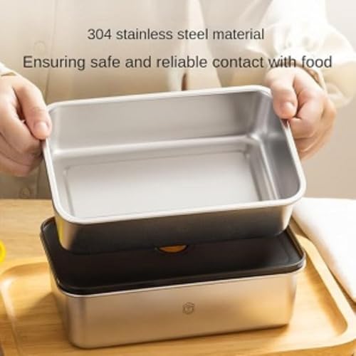 Ameedarshan 2Pcs Stainless Steel Food Containers | 316 Food Grade Fridge storage container Leakproof & Portable Kitchen Organizer | Freshness Locking, Microwavable & Freezer Safe (1000ml & 1500ml) - Image 5