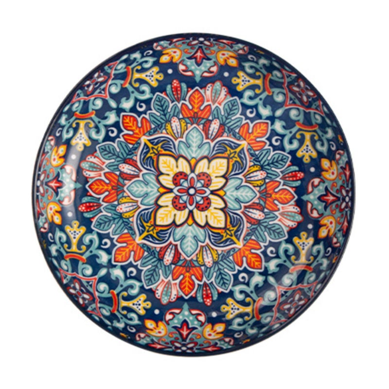 Colorful Ceramic Plates Set 8 Inch Porcelain Appetizer Salad Dessert Dinner Plates Microwave And Dishwasher Safe - Image 2