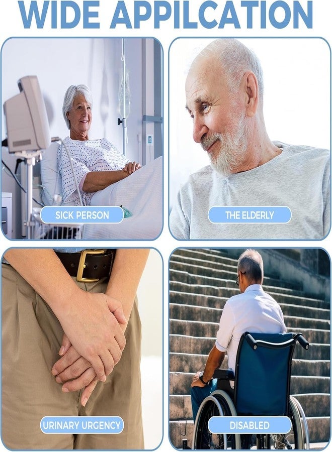 RUNMAY Urinal for Elderly Men, Urine Collect Bag for Men, Reusable Silicone Urine Collector Portable Wearable Male Urinary Drainage Bag System for Adults (Elderly Men Free Size) - Image 5