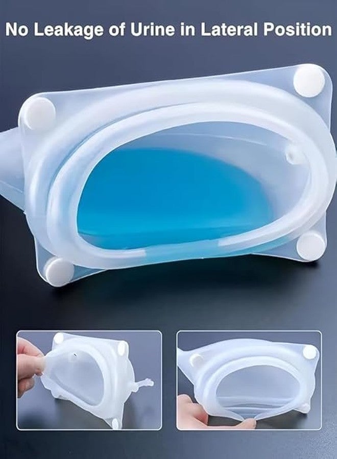 RUNMAY Urinal for Elderly Men, Urine Collect Bag for Men, Reusable Silicone Urine Collector Portable Wearable Male Urinary Drainage Bag System for Adults (Elderly Men Free Size) - Image 3