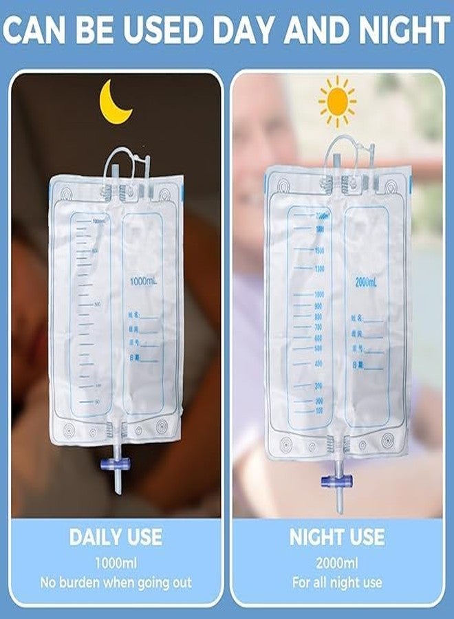 RUNMAY Urinal for Elderly Men, Urine Collect Bag for Men, Reusable Silicone Urine Collector Portable Wearable Male Urinary Drainage Bag System for Adults (Elderly Men Free Size) - Image 4