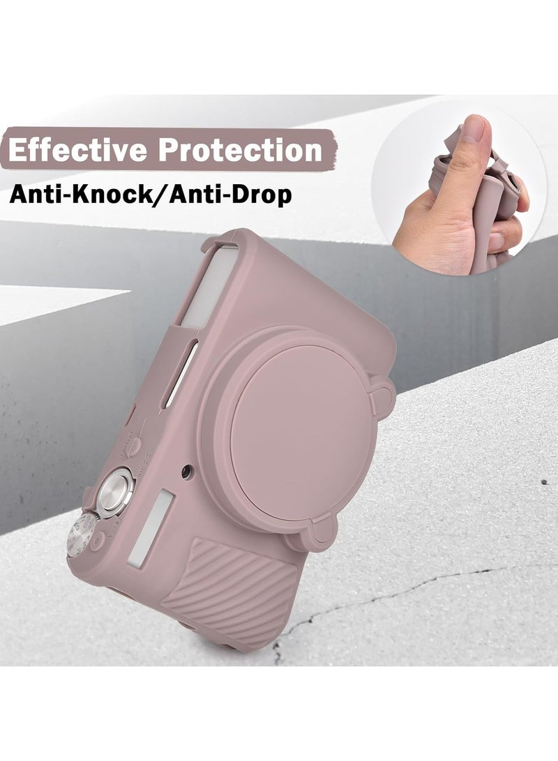 Arabest Canon PowerShot SX740 SX730 Silicone Camera Case Soft Cover Rubber Sleeve Lens Cover - Image 3