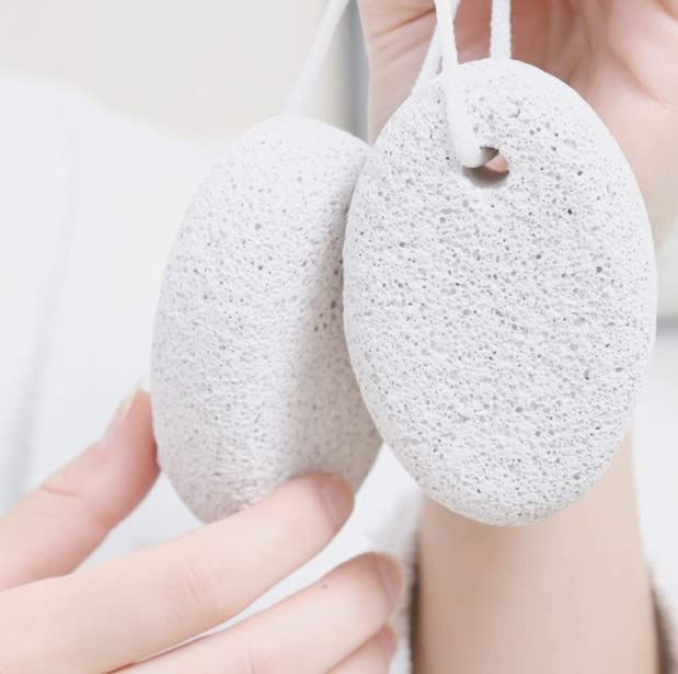 Calitate24 Pumice Stone Natural Lava Pumice Stone for Feet/Hand, Small Callus Remover/Foot Scrubber Stone for Men/Women (1 Pcs Pumic Stone Big Size Multicolor) With 1 Reusable Shower Cap - Image 3