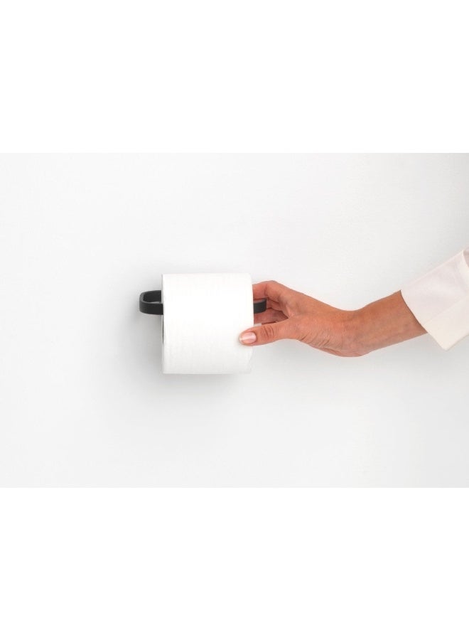 brabantia Mindset Corrosion Resistant Sleek Look Toilet Roll Holder Dark Grey 4.1 x 14 x 8.6 cm 303081 - Image 5