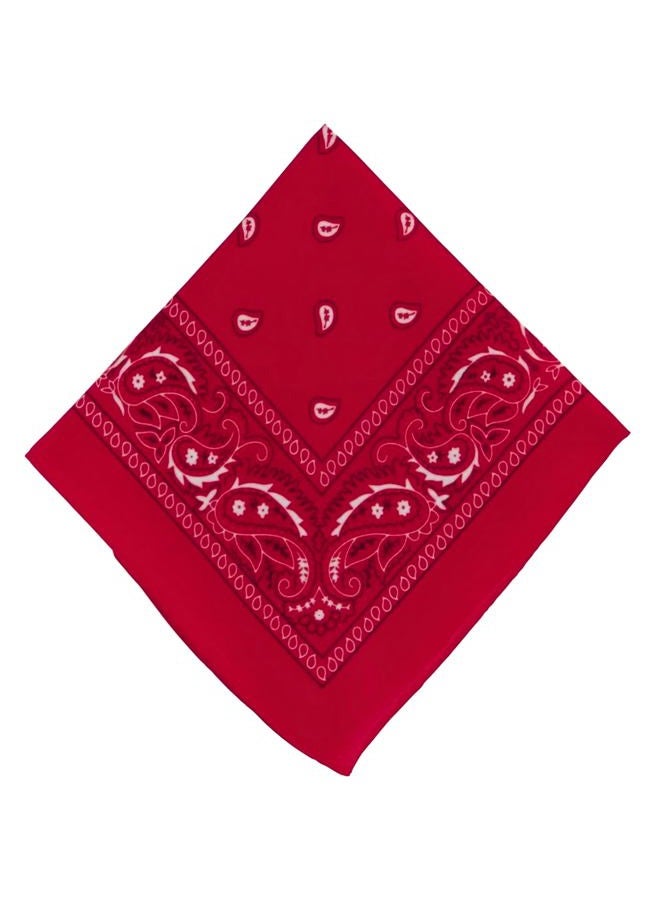 Amscan Bandana, Red, 20" x 20" (Pack of 12), Red - Image 2