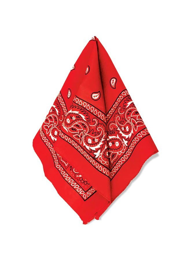 Amscan Bandana, Red, 20" x 20" (Pack of 12), Red - Image 1