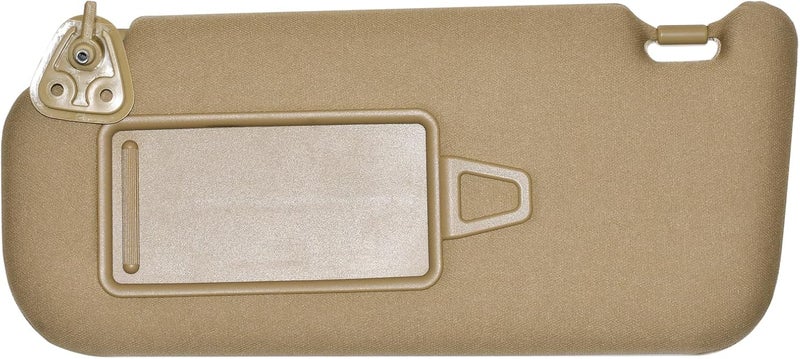 Prefer Warehouse Left Driver Side Beige Sun Visor with Makeup Mirror for Hyundai Elantra HD 2006-2010 - Image 2
