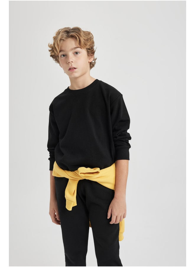 DeFacto - Boy Regular Fit Crew Neck Long Sleeve Knitted Sweat Shirt - Image 1