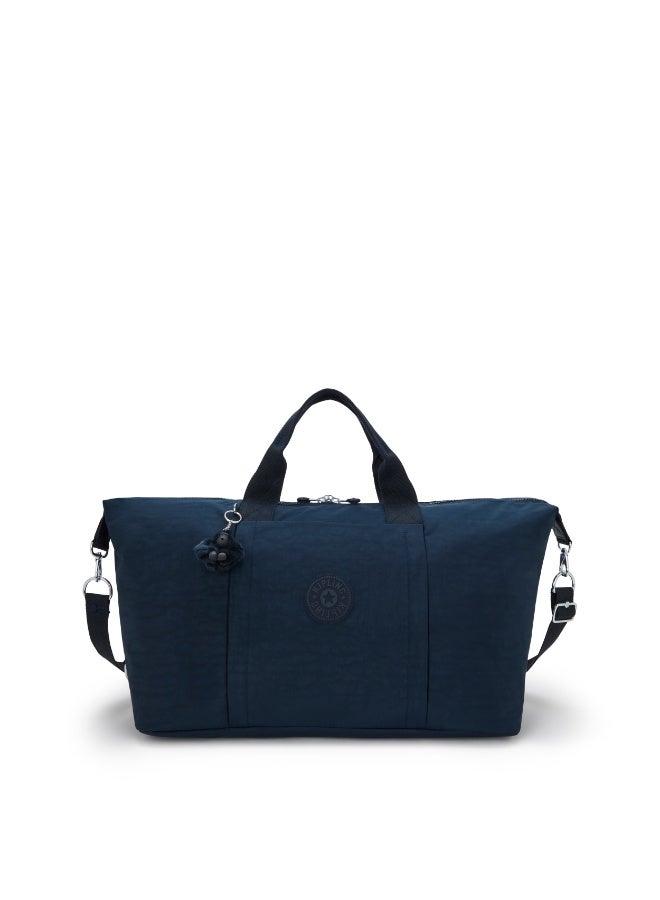 كيبلينغ حقيبة سفر كبيرة بوري مع كمّ عربة وحزام كتف قابل للإزالة - أزرق أزرق 2 - Image 1