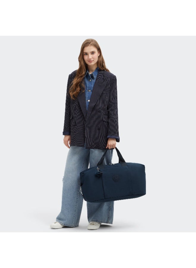 كيبلينغ حقيبة سفر كبيرة بوري مع كمّ عربة وحزام كتف قابل للإزالة - أزرق أزرق 2 - Image 3