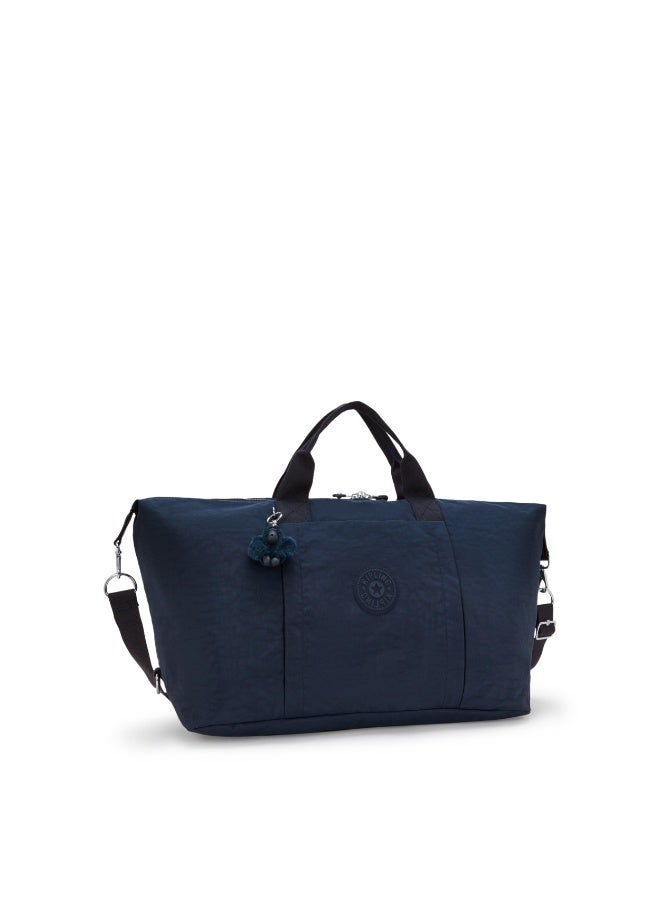 كيبلينغ حقيبة سفر كبيرة بوري مع كمّ عربة وحزام كتف قابل للإزالة - أزرق أزرق 2 - Image 5