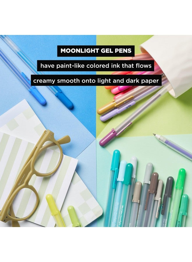 SAKURA Gelly Roll Moonlight 10 Gel Pens - Bold Point Ink Pen For Journaling, Art, Or Drawing - For Art Gifts, Holiday Gifts & Diy Projects - Assorted Bright Ink - Bold Line - 10 Pack - Image 4
