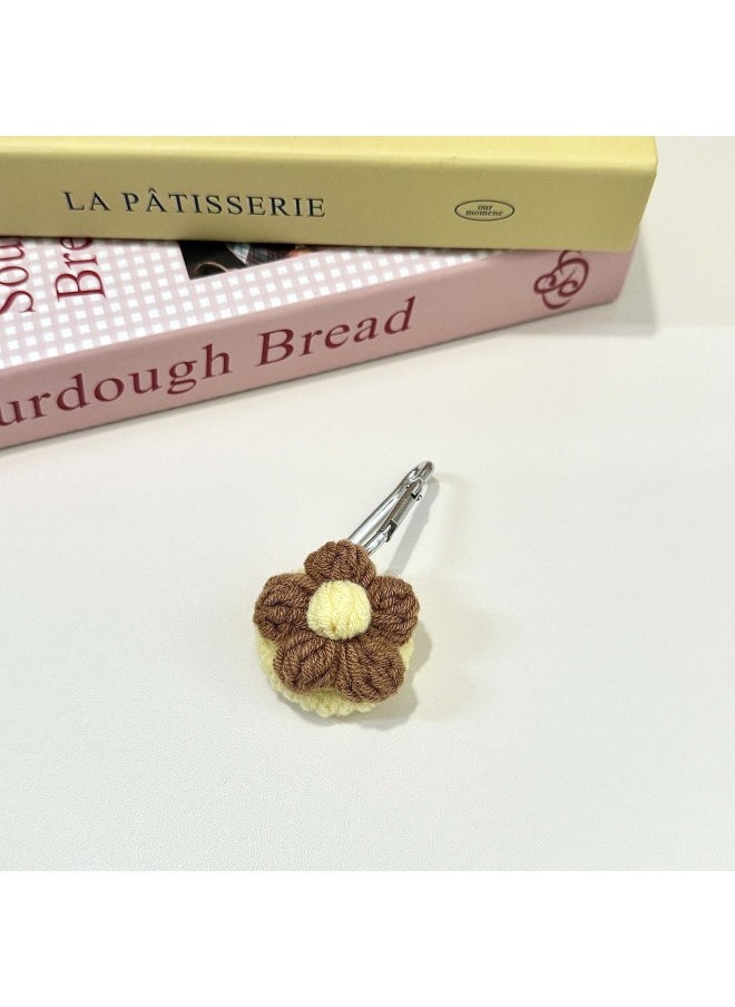 Generic - Plush Cartoon Doll For Apple Airtag Locator Protective Case Pet Anti-Lost Tracker Protective Case-Color:Brown Flowers-Applicable Models:Airtag - Image 1