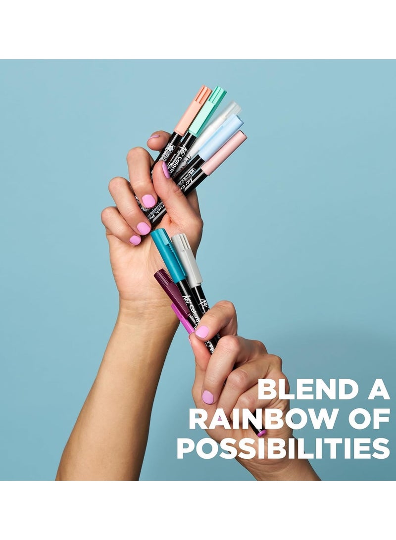 SAKURA 6-Piece Koi Colouring Brush Pen Set Basic Colours - Image 5