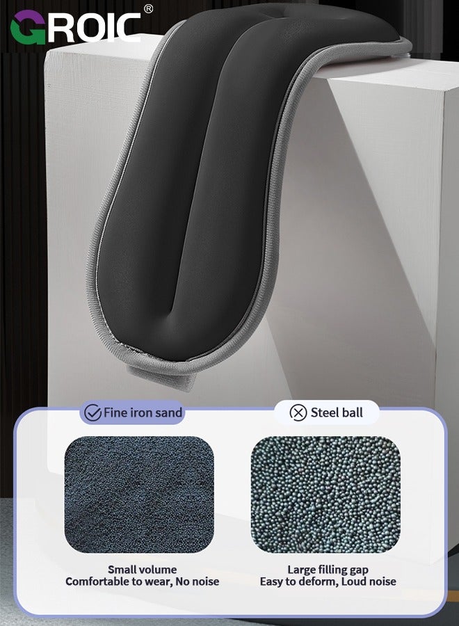 GROIC 4Pcs Ankle Weights Leg Arm Weights Wrist Weights Set with Adjustable Strap for Jogging, Gymnastics, Aerobics, Physical Therapy - 2Kg - Image 3