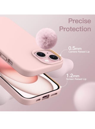iPhone 15 Case 6.1 Inch Silicone Silky-Soft Touch iPhone 15 Cover Full-Body Slim Thin Phone Case Shockproof Protective Case Cover for Apple iPhone 15 - view 5