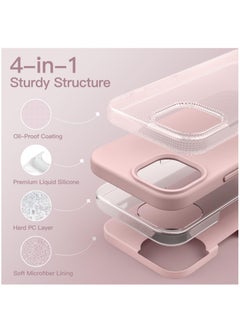 BORTONY iPhone 15 Case 6.1 Inch Silicone Silky-Soft Touch iPhone 15 Cover Full-Body Slim Thin Phone Case Shockproof Protective Case Cover for Apple iPhone 15  - Image 3