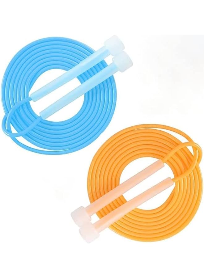 2 Pack Jump Rope For Kids,Jump Rope Kids,Adjustable Soft Skipping Rope,Toddler Jump Rope With PVC Handles And Back CoverFor Kids, Boys,Girls,Women, Men,Exercise Activity,Outdoor Fitness
