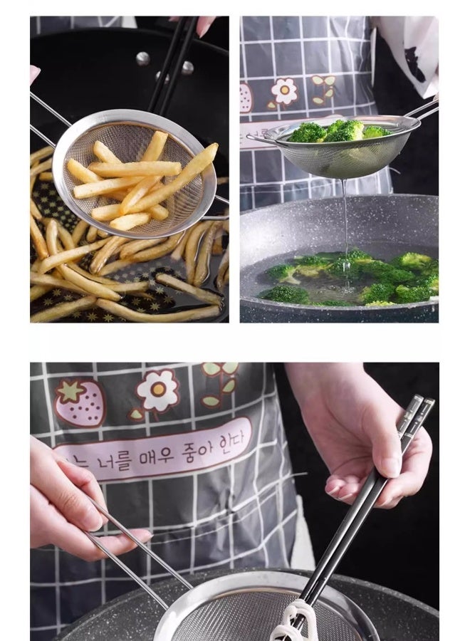 NeeMee Stainless Steel Strainer - Essential Kitchen Tool for Home Cooking - Image 2