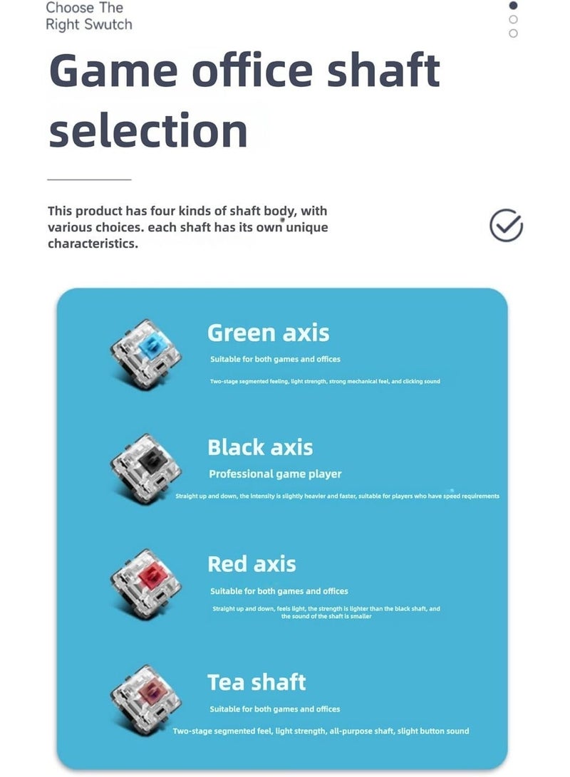 Aula F3001 Wireless Mechanical Gaming Keyboard, RGB Backlit, Bluetooth/2.4GHz/USB-C, Pre-Lubricated Linear Switches, for PC/Tablet/PS/Xbox - Image 3