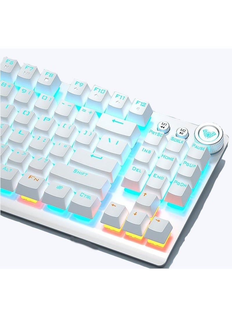 أولا لوحة مفاتيح الألعاب الميكانيكية ااسلكية Aula F3001، إضاءة خلفية RGB، بلوتوث/2.4 جيجاهرتز/USB-C، مفاتيح خطية مُشحمة مسبقًا، لأجهزة الكمبيوتر/الكمبيوتر اللوحي/PS/Xbox - Image 4