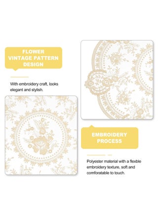 Retro French Style Lace Placemats, Fashionable Embroidered Cup Mat, Vase Mat - view 3