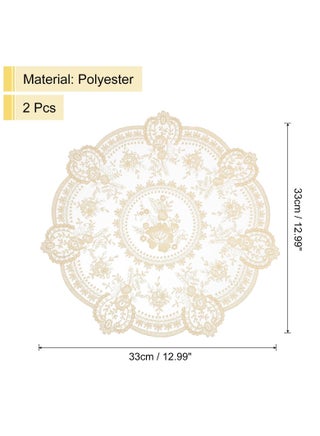 Retro French Style Lace Placemats, Fashionable Embroidered Cup Mat, Vase Mat - view 2
