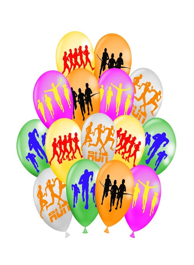 كوبا بلاي مجموعة كوبا بلاي من 50 قطعة من بالونات اللاتكس لتزيين حفلات الجري - جوائز رياضية لسباق الماراثون والعدو الريفي، لوازم وهدايا حفلات أعياد ميلاد شخصية - Image 2