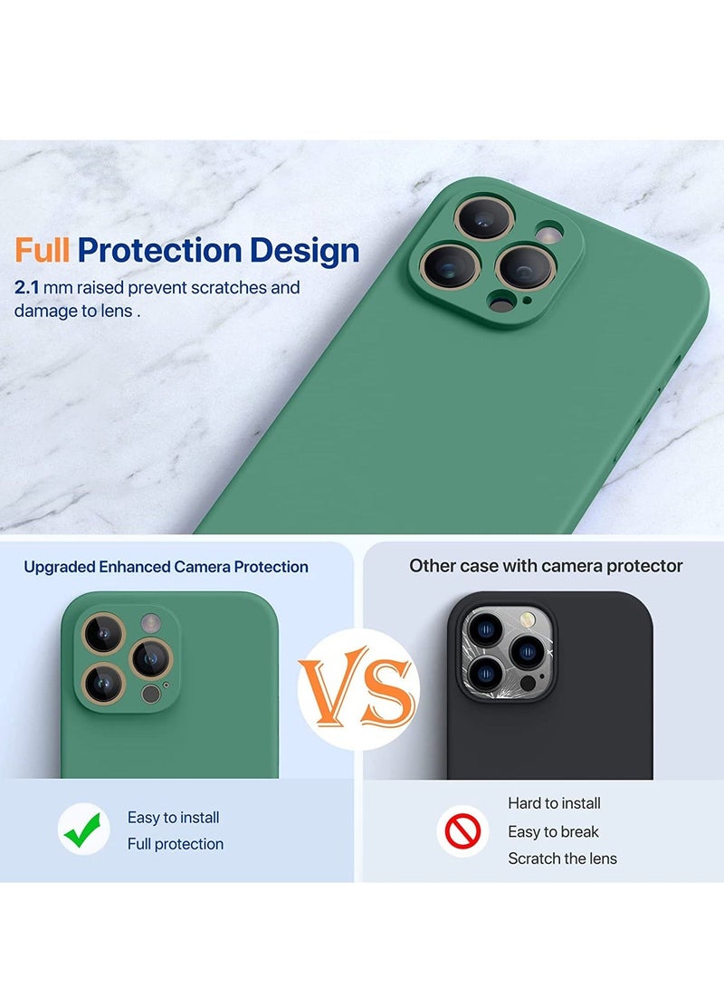 MUNTAQI iPhone 14 Pro Max Case, with 2 Pack Screen Protectors,[Upgraded Enhanced Camera Protection],Shockproof Liquid Silicone Case with Microfiber Lining,6.7 inch - Image 4