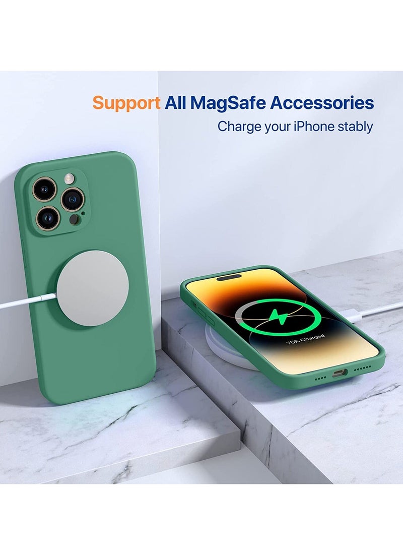 MUNTAQI iPhone 14 Pro Max Case, with 2 Pack Screen Protectors,[Upgraded Enhanced Camera Protection],Shockproof Liquid Silicone Case with Microfiber Lining,6.7 inch - Image 5