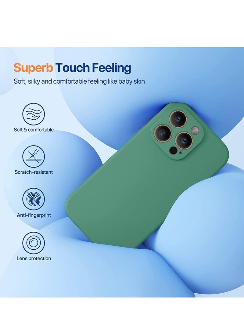 MUNTAQI iPhone 14 Pro Max Case, with 2 Pack Screen Protectors,[Upgraded Enhanced Camera Protection],Shockproof Liquid Silicone Case with Microfiber Lining,6.7 inch - Image 2