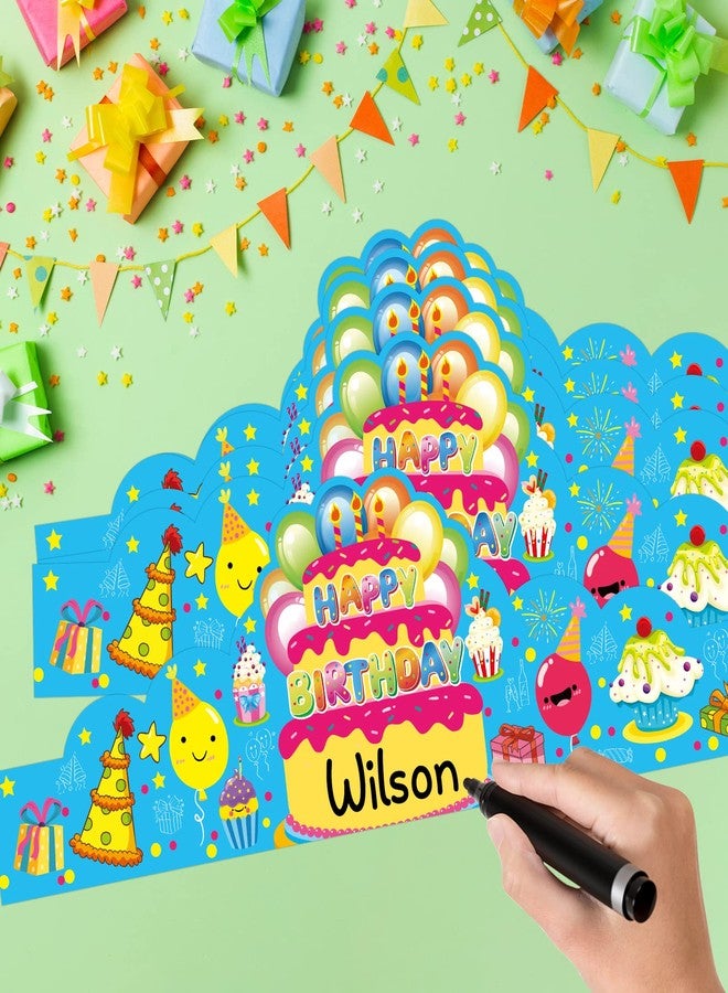 AUGTHEEP Pack of 36 Birthday Crowns for Kids - Colorful Paper Party Hats for Students Classroom School VBS Party Supplies - Image 3