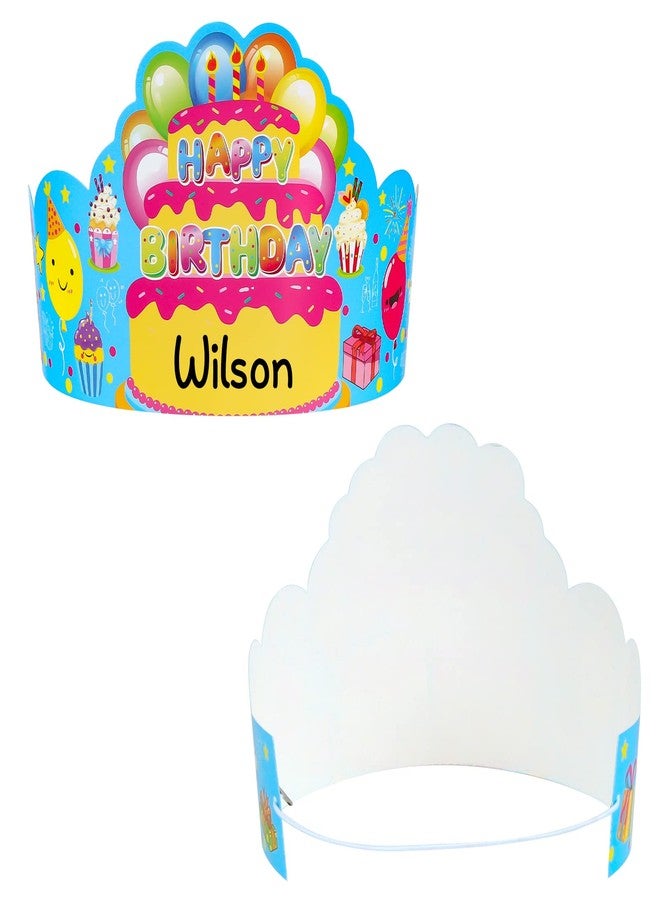 AUGTHEEP Pack of 36 Birthday Crowns for Kids - Colorful Paper Party Hats for Students Classroom School VBS Party Supplies - Image 4