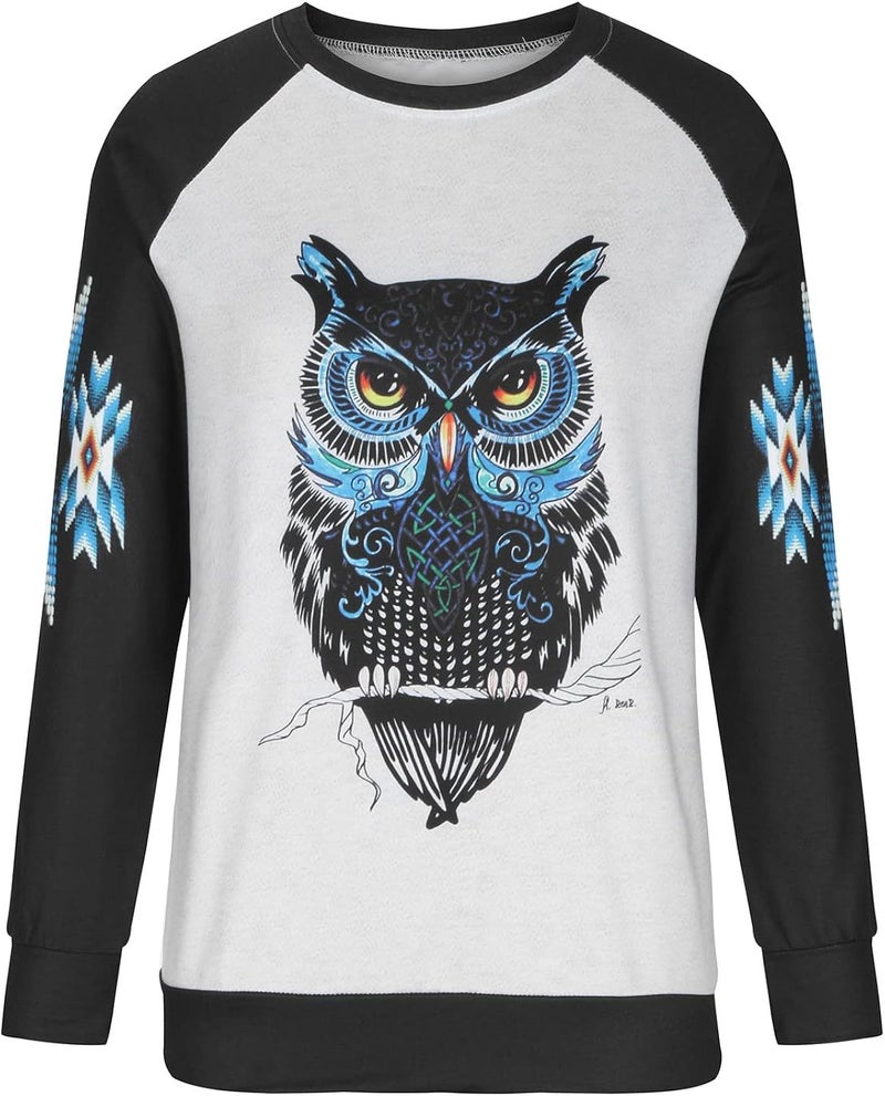 cheekyglo Women Long Sleeve Crewneck Sweatshirt Casual Fit Print Pullover Tops Comfy Loose Soft Tunic Tees Blouse - Image 2